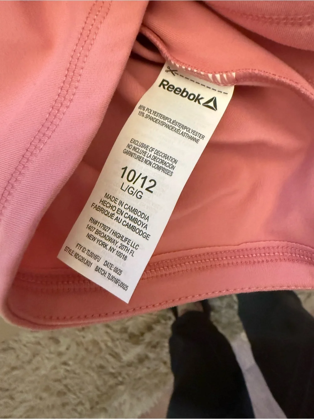 Pink Reebok Jacket